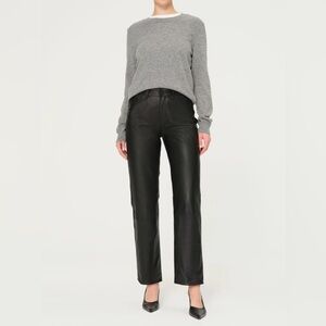 DL1961 Women's Drue Straight Low rise Vintage 31” Size 26 100% sheep leather